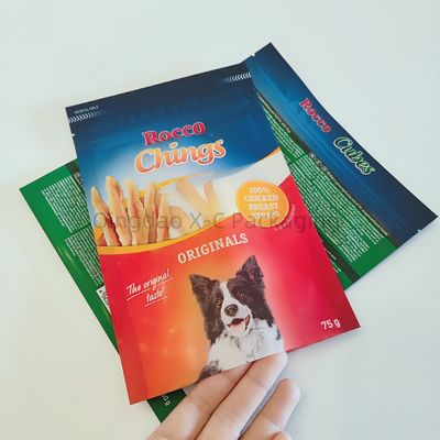 kupować Laminatowane 3 boczne pieczęcie Food Grade Packaging Pocket płaskie worki z jedzeniem dla zwierząt domowych dostosowywalne online manufacture