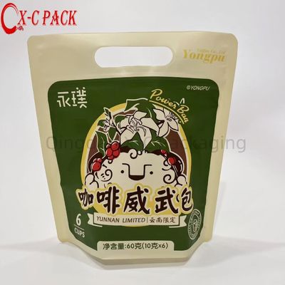 kupować Niestandardowy nowy projekt plastikowy Mylar Stand up Pouch Diamant Shape Coffee Bean Packaging Bag online manufacture