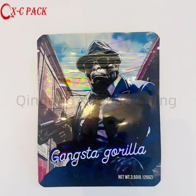 Niestandardowe wydrukowane jedzone wielokrotnie używane 3,5g Mylar Bag Zipper Lock Candy Plastic Packaging Aluminium Foil Bag Zamknięty Zipper Bag