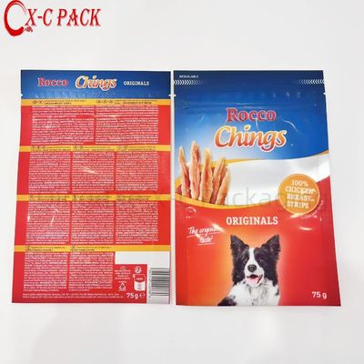 Plastic Bag Packaging Zipper 3 Side Seal Pocket Small Clear Sachet Mylar Bags Packaging Pet Dog Food Bag